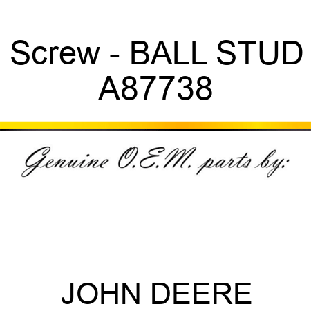 Screw - BALL STUD A87738