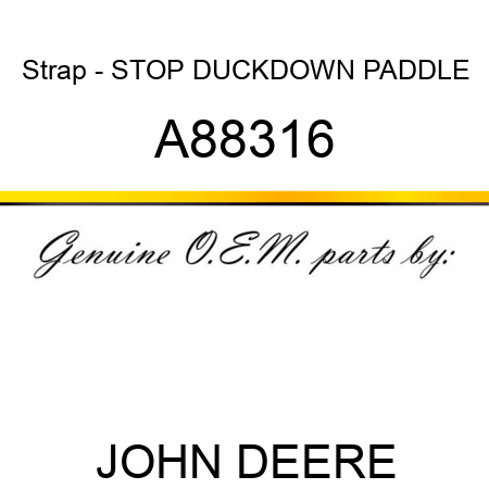 Strap - STOP, DUCKDOWN PADDLE A88316