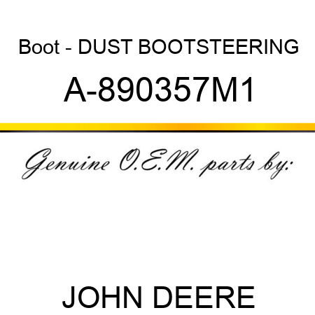 Boot - DUST BOOTSTEERING A-890357M1