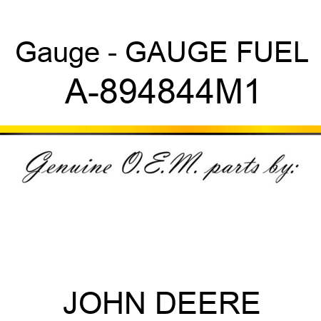 Gauge - GAUGE, FUEL A-894844M1