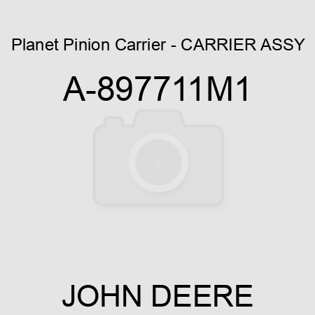 Planet Pinion Carrier - CARRIER ASSY A-897711M1
