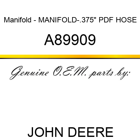 Manifold - MANIFOLD-.375