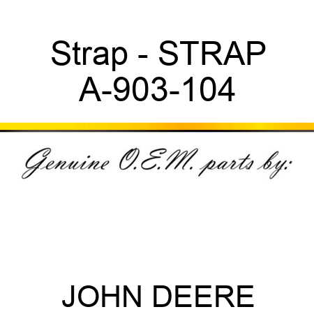 Strap - STRAP A-903-104