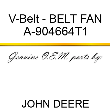 V-Belt - BELT, FAN A-904664T1