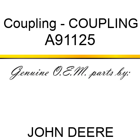 Coupling - COUPLING A91125