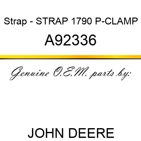 Strap - STRAP, 1790 P-CLAMP A92336