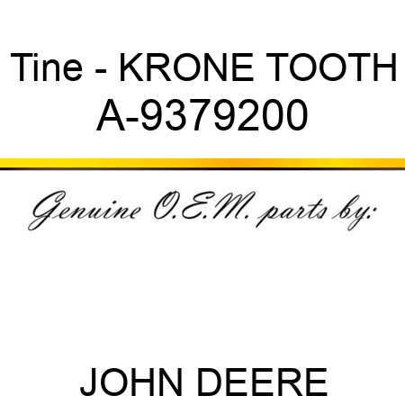 Tine - KRONE TOOTH A-9379200
