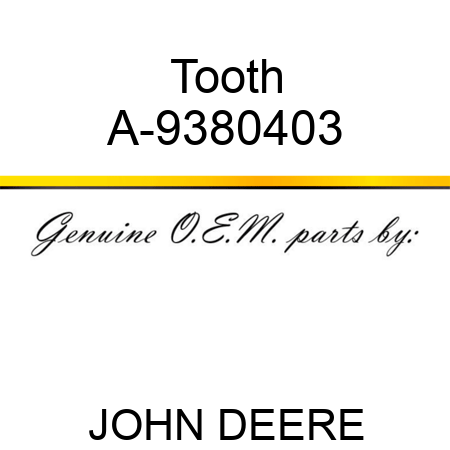 Tooth A-9380403