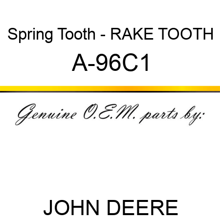 Spring Tooth - RAKE TOOTH A-96C1