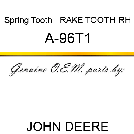 Spring Tooth - RAKE TOOTH-RH A-96T1
