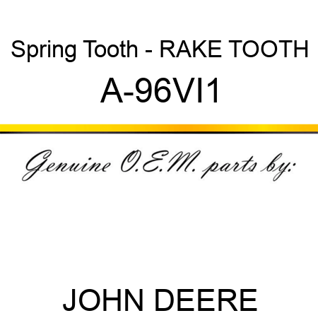Spring Tooth - RAKE TOOTH A-96VI1