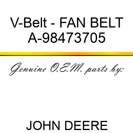 V-Belt - FAN BELT A-98473705