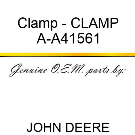 Clamp - CLAMP A-A41561