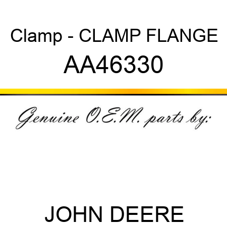 Clamp - CLAMP, FLANGE AA46330