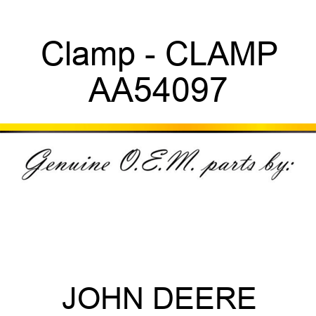 Clamp - CLAMP AA54097