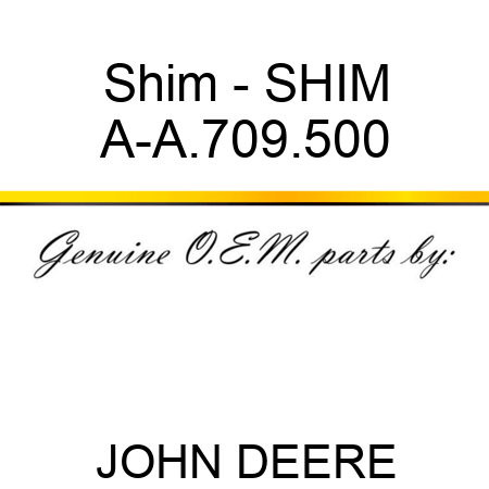 Shim - SHIM A-A.709.500