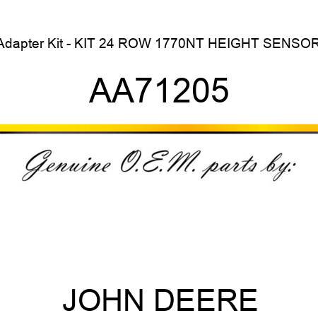 Adapter Kit - KIT, 24 ROW 1770NT HEIGHT SENSOR AA71205