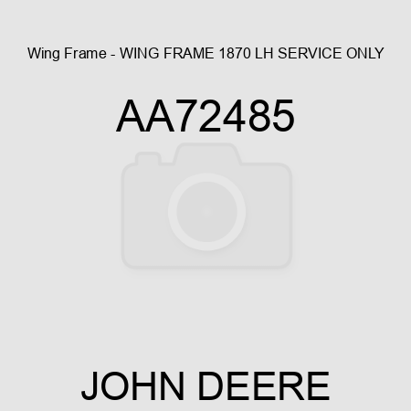 Wing Frame - WING FRAME, 1870 LH SERVICE ONLY AA72485