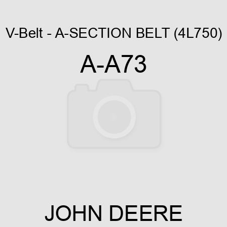 V-Belt - A-SECTION BELT (4L750) A-A73