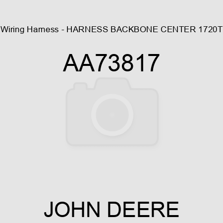 Wiring Harness - HARNESS, BACKBONE, CENTER, 1720T AA73817