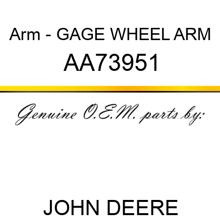 Arm - GAGE WHEEL ARM AA73951