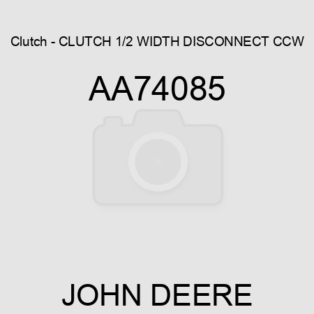 Clutch - CLUTCH, 1/2 WIDTH DISCONNECT, CCW AA74085
