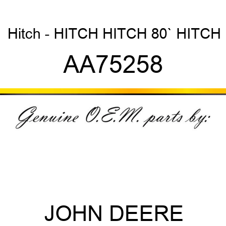 Hitch - HITCH, HITCH 80`, HITCH AA75258