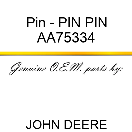 Pin - PIN, PIN AA75334
