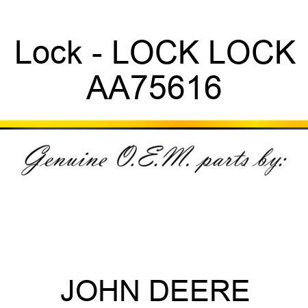 Lock - LOCK, LOCK AA75616