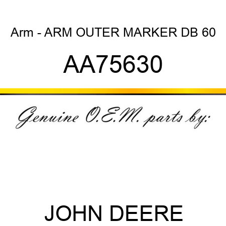 Arm - ARM, OUTER MARKER, DB 60 AA75630