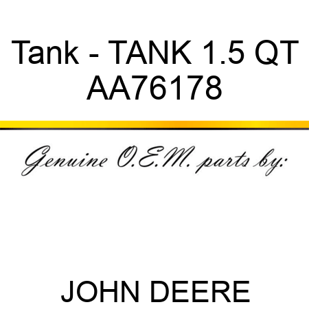 Tank - TANK, 1.5 QT AA76178