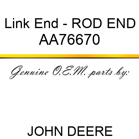 Link End - ROD END AA76670