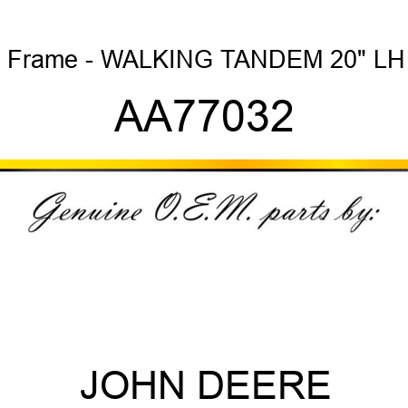 Frame - WALKING TANDEM, 20