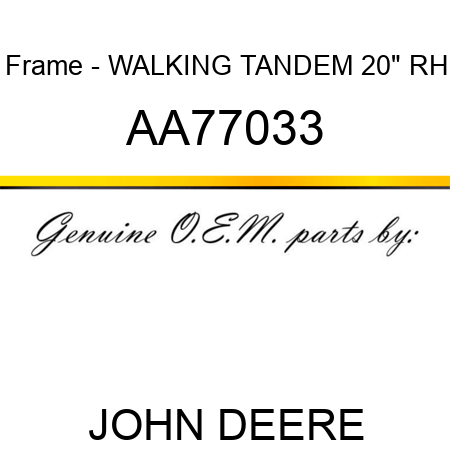 Frame - WALKING TANDEM, 20