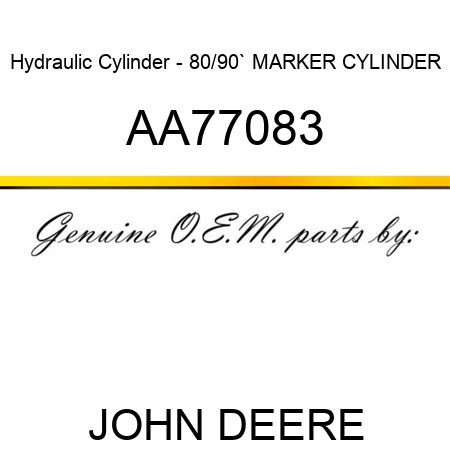 Hydraulic Cylinder - 80/90` MARKER CYLINDER AA77083