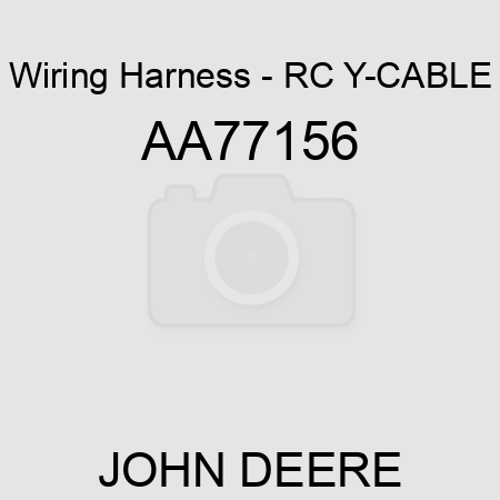 Wiring Harness - RC Y-CABLE AA77156