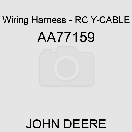 Wiring Harness - RC Y-CABLE AA77159