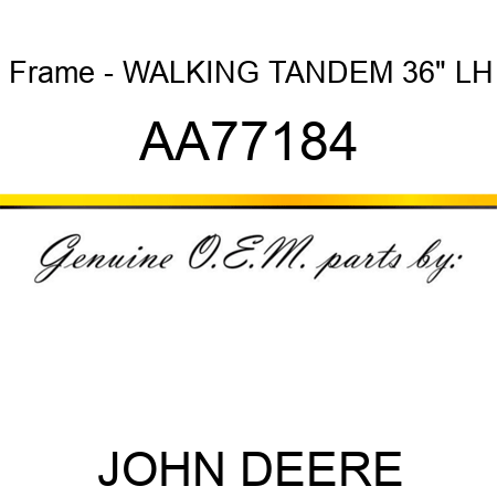 Frame - WALKING TANDEM, 36