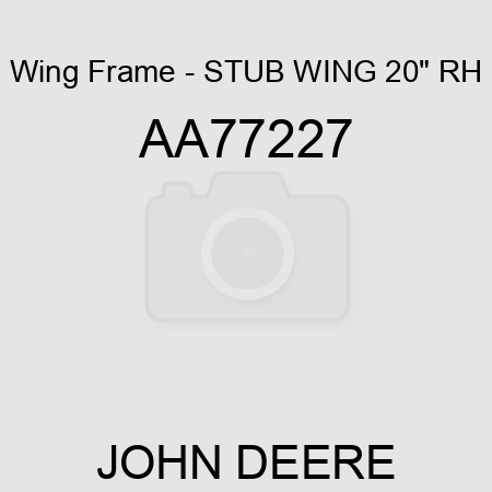 Wing Frame - STUB WING, 20