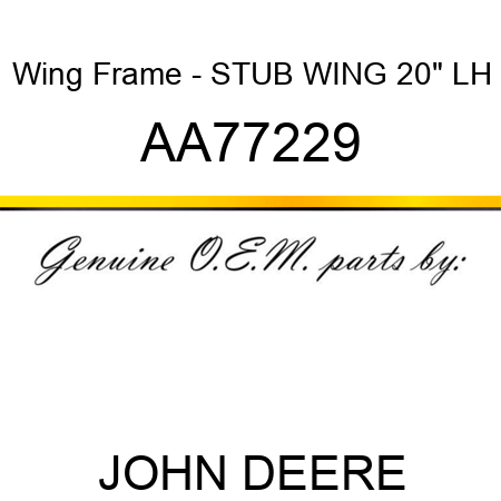 Wing Frame - STUB WING, 20