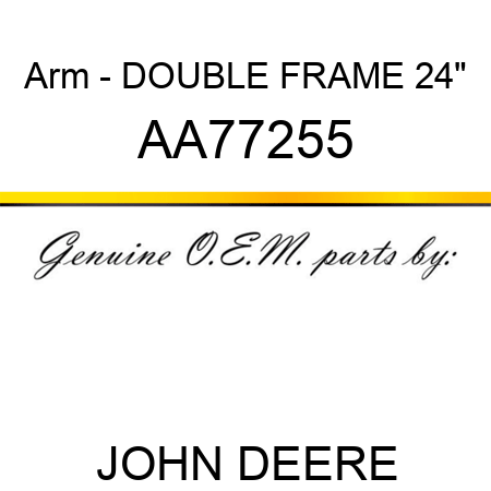 Arm - DOUBLE FRAME, 24