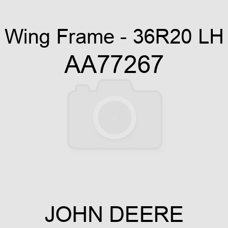 Wing Frame - 36R20, LH AA77267