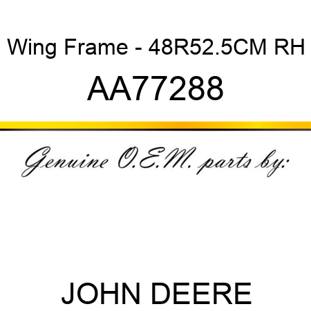 Wing Frame - 48R52.5CM, RH AA77288