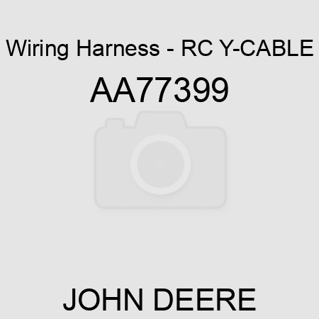Wiring Harness - RC Y-CABLE AA77399