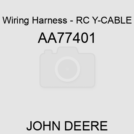 Wiring Harness - RC Y-CABLE AA77401