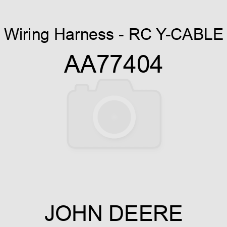 Wiring Harness - RC Y-CABLE AA77404