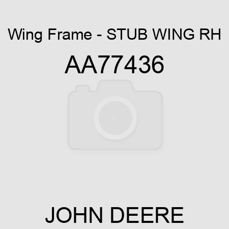 Wing Frame - STUB WING, RH AA77436