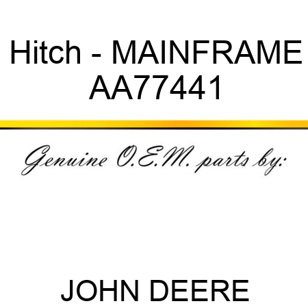 Hitch - MAINFRAME AA77441
