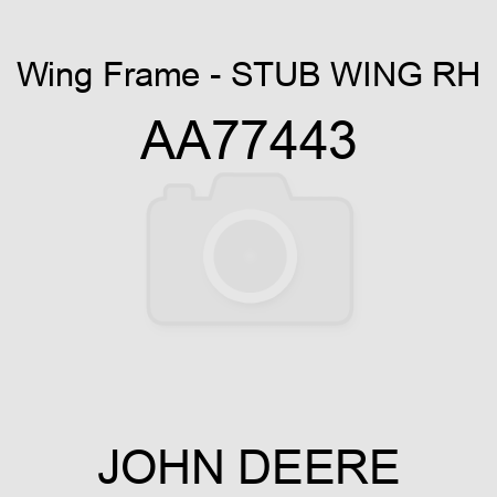 Wing Frame - STUB WING, RH AA77443