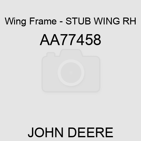Wing Frame - STUB WING, RH AA77458